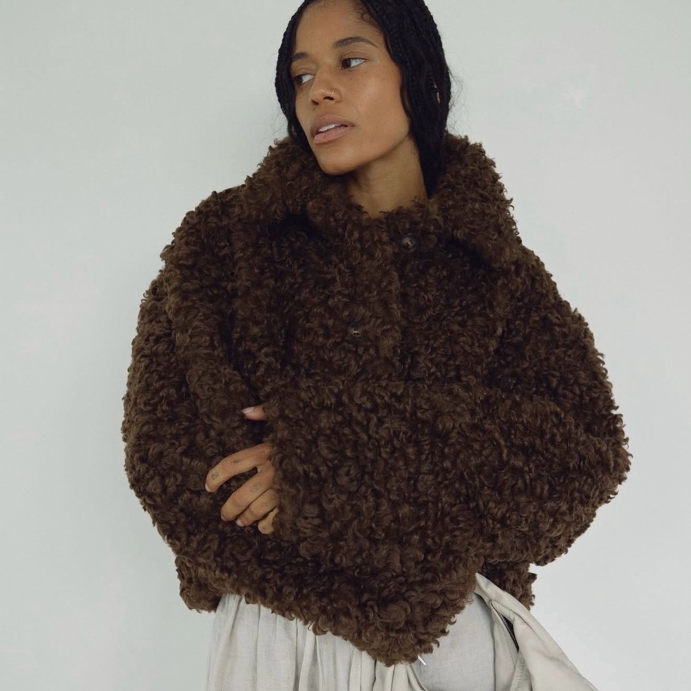 The Faux Fur Coat, Espresso by Boheme Goods